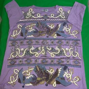 Kavio Designs Lavender Vintage Design Tee One Size